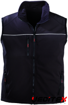 Gilet Softshell respirant, liseré réfléchissant YANG REFLEX "5YAG" [5YAG]