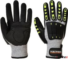 GANTS ANTI-COUPURE INDICE 4.5.4.2 ENDUIT PU GRIS MANUSWE DESTOCKAGE