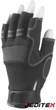 Gants Mitaines 5 doigts ouverts, paume renforcée et autoagrippant