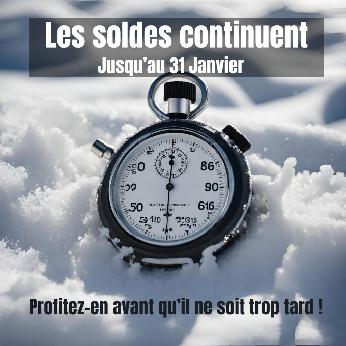 Les soldes continuent jusqu'au 31 janvier