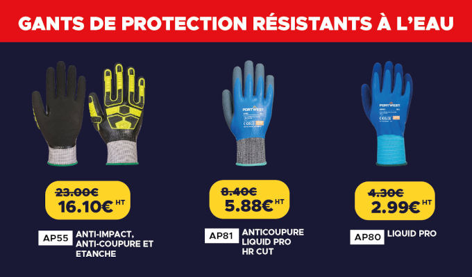 Résistants à l'eau