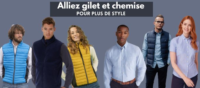 chemise et gilet sans manches